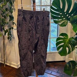 Linen Pants in Dark Gray